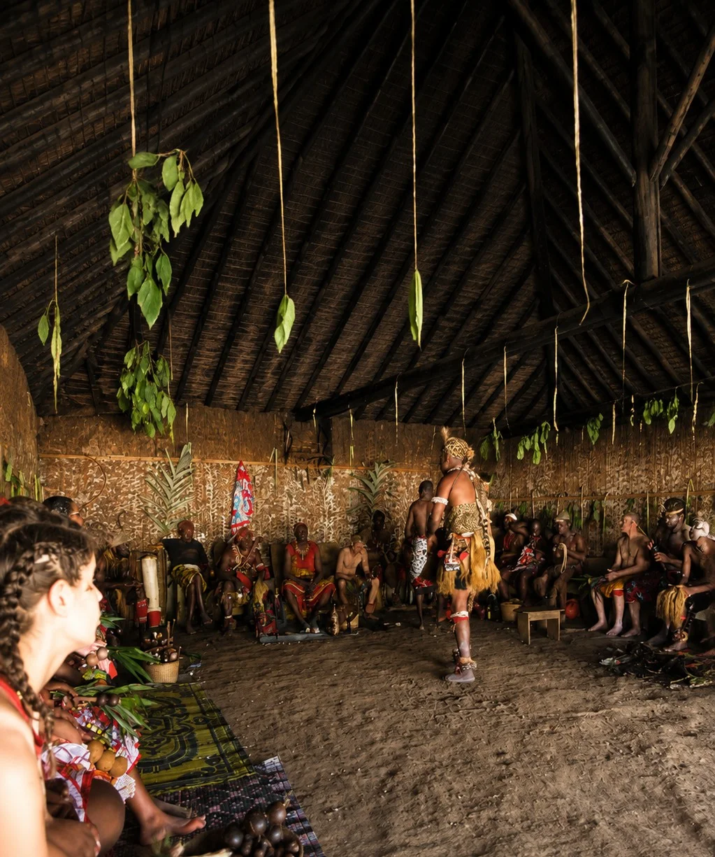 Documentary photograph representing traditional and cultural context surrounding Iboga
